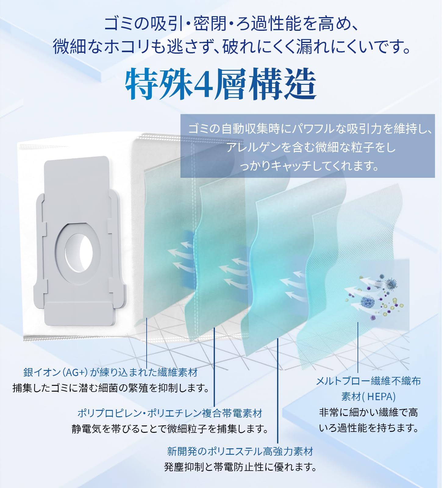 Amazon.co.jp: ルンバ ロボット掃除機 紙パック i7 i7+ j9 j9+ i5 i5+